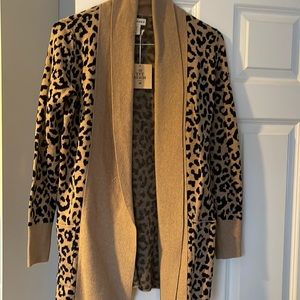 Leopard print cardigan